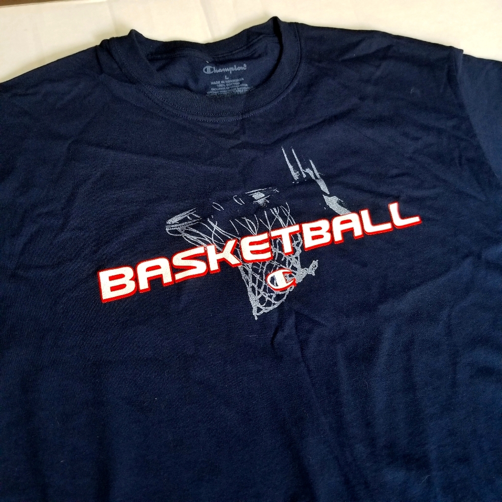 Mens blue basketball tshirt Large